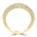 1.10 ct Ladies Round Cut Diamond Wedding Band Ring With Millgrain Edge 
